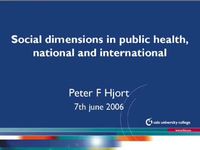 Link til Peter F. Hjort - Social Dimension in Public Health
