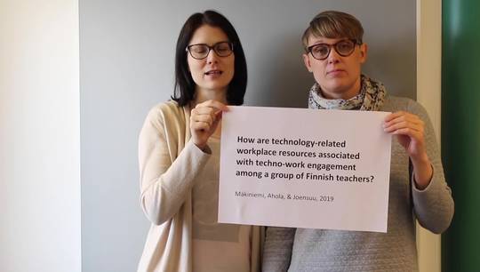 Link til How are technology-related workplace resources associated with techno-work engagement among a group of Finnish teachers?