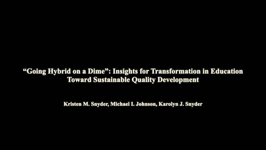 Link til  “Going hybrid on a dime”: Insights for transformation in education toward sustainable quality development 