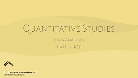 Link til 2 of 6 Quantitative Methods: Bivariate