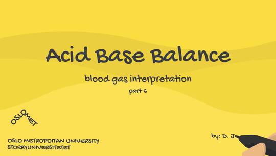Link til Acid Base Balance and Blood Gas Interpretation, part 6/8